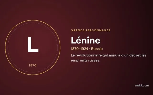 Lénine : Le révolutionnaire qui annula d’un décret les emprunts russes