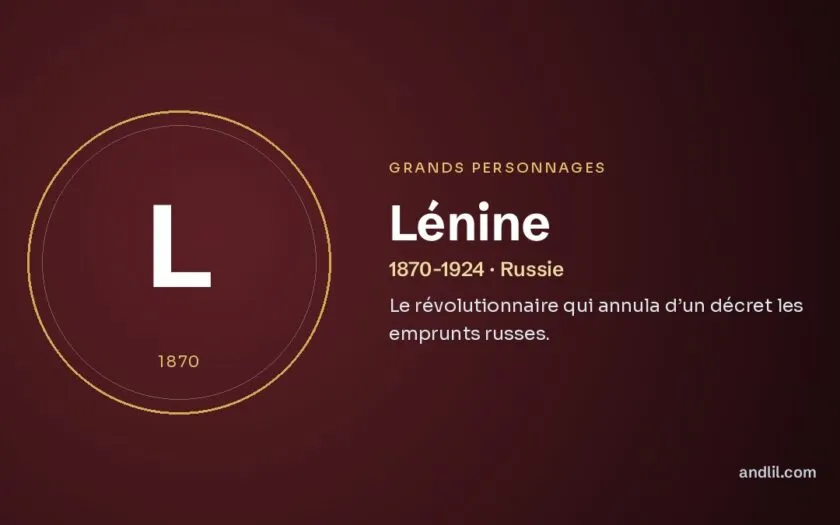 Lénine : Le révolutionnaire qui annula d’un décret les emprunts russes