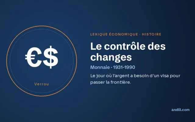 Le contrôle des changes, définition du lexique économique d’andlil.com