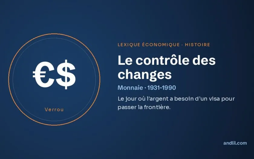 Le contrôle des changes, définition du lexique économique d’andlil.com