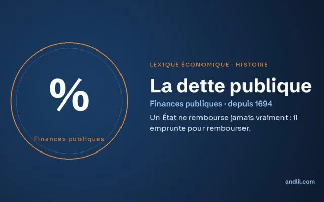 La dette publique, définition du lexique économique d’andlil.com