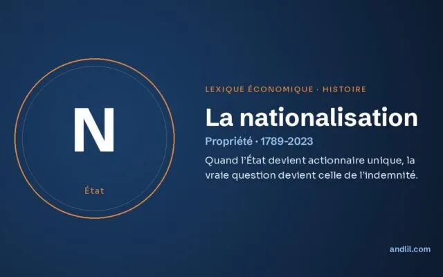 La nationalisation, définition du lexique économique d’andlil.com