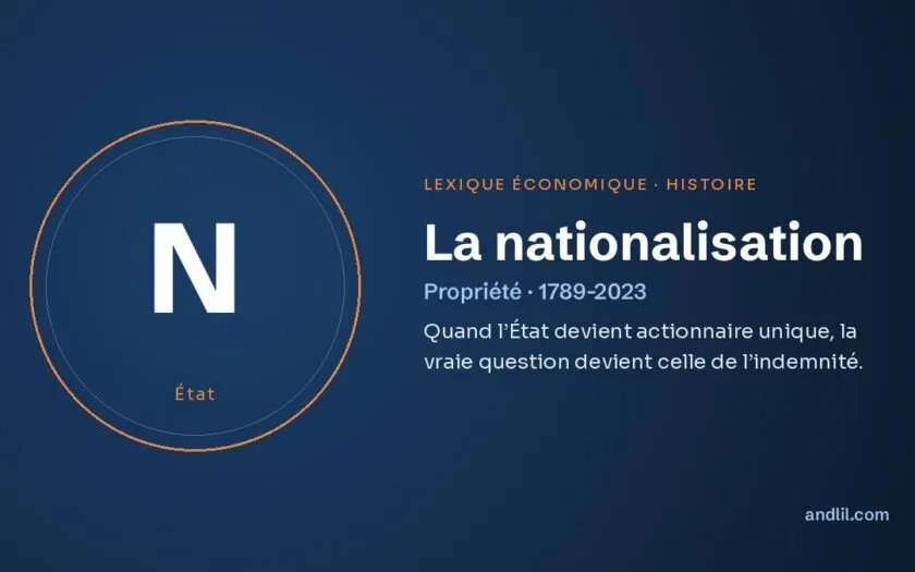 La nationalisation, définition du lexique économique d’andlil.com