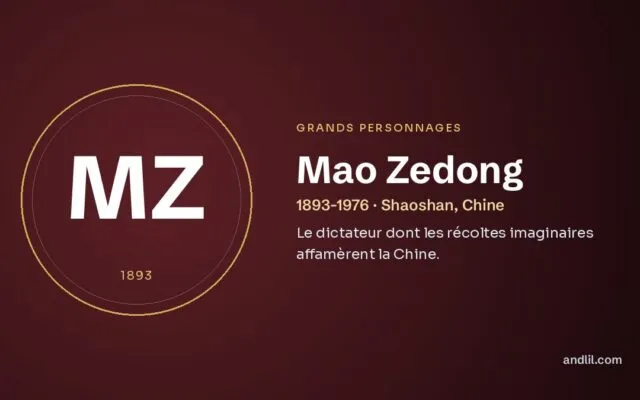Mao Zedong : Le dictateur dont les récoltes imaginaires affamèrent la Chine