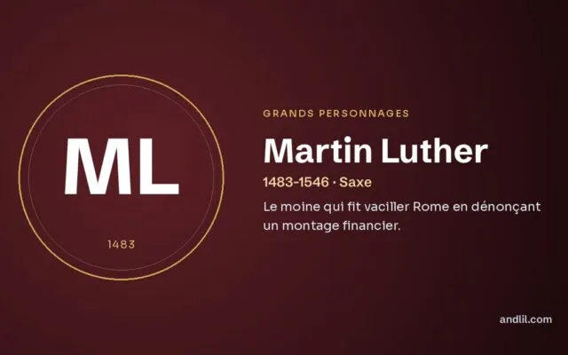 Martin Luther : Le moine qui fit vaciller Rome en dénonçant un montage financier