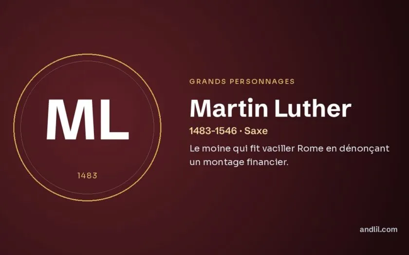 Martin Luther : Le moine qui fit vaciller Rome en dénonçant un montage financier