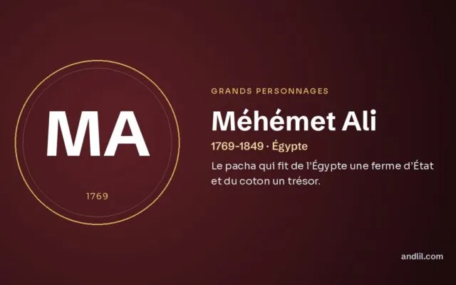 Méhémet Ali : Le pacha qui fit de l’Égypte une ferme d’État et du coton un trésor