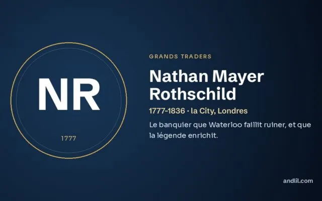 Nathan Mayer Rothschild : Le banquier que Waterloo faillit ruiner, et que la légende enrichit