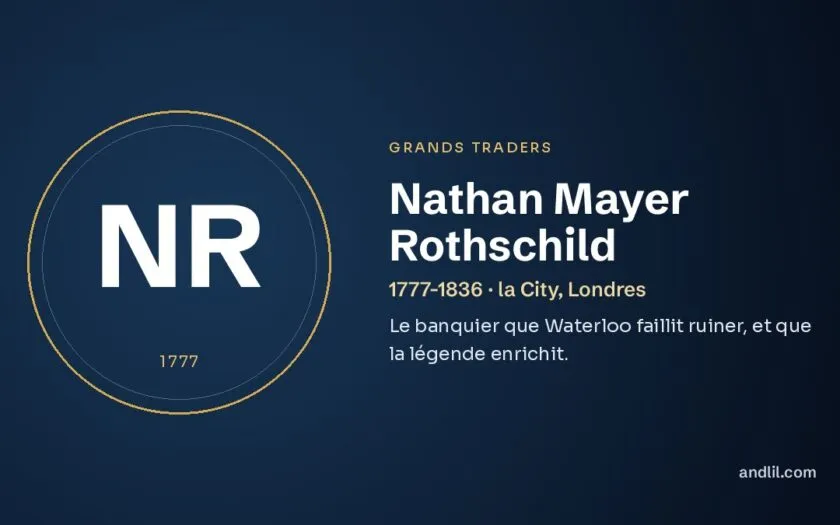 Nathan Mayer Rothschild : Le banquier que Waterloo faillit ruiner, et que la légende enrichit