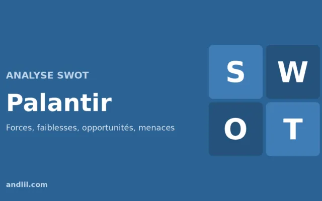 Analyse SWOT de Palantir : forces, faiblesses, opportunités et menaces