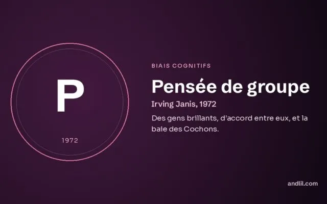 Pensée de groupe : Des gens brillants, d’accord entre eux, et la baie des Cochons