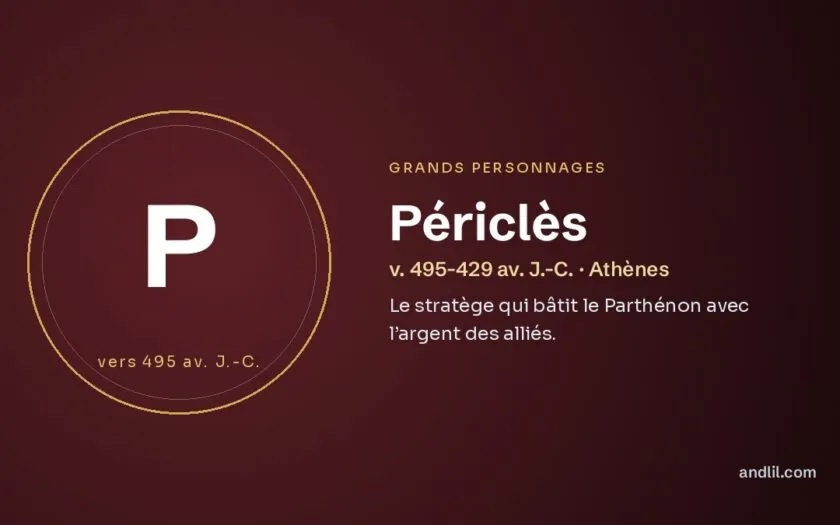 Périclès : Le stratège qui bâtit le Parthénon avec l’argent des alliés