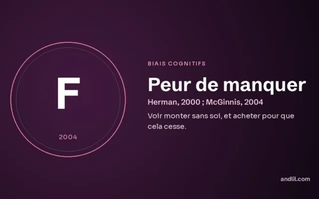 Peur de manquer : Voir monter sans soi, et acheter pour que cela cesse