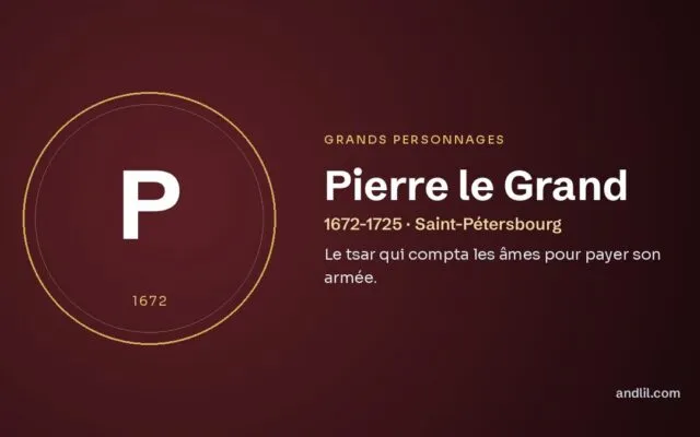 Pierre le Grand : Le tsar qui compta les âmes pour payer son armée