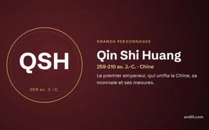 Qin Shi Huang (259-210 av. J.-C. · Chine), fiche du guide des grands personnages de l’histoire