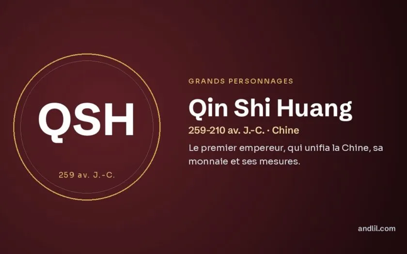 Qin Shi Huang : Le premier empereur, qui unifia la Chine, sa monnaie et ses mesures