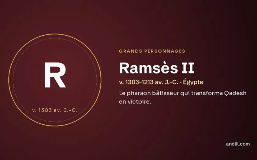 Ramsès II : Le pharaon bâtisseur qui transforma Qadesh en victoire