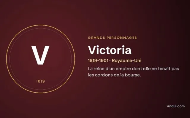 La reine Victoria : La reine d’un empire dont elle ne tenait pas les cordons de la bourse