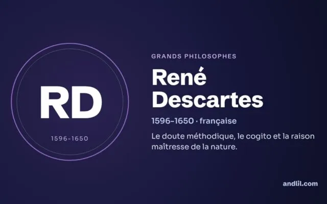 René Descartes : biographie, idées et héritage