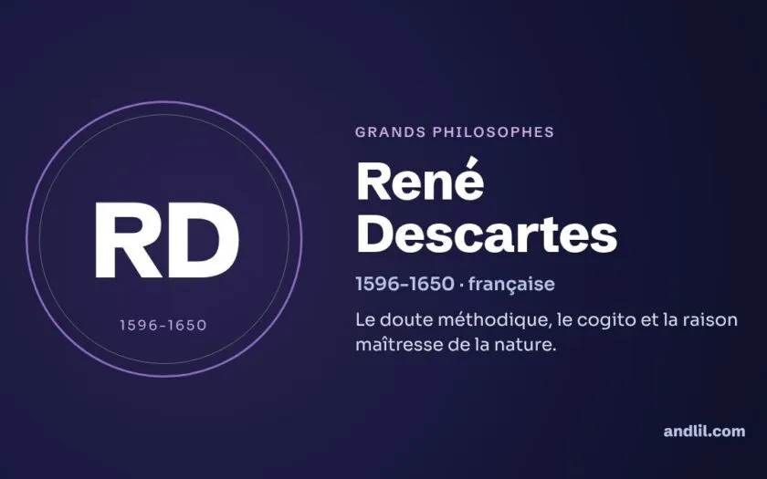 René Descartes : biographie, idées et héritage
