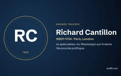 Richard Cantillon (1680?-1734 · Paris, Londres), fiche du guide des grands traders