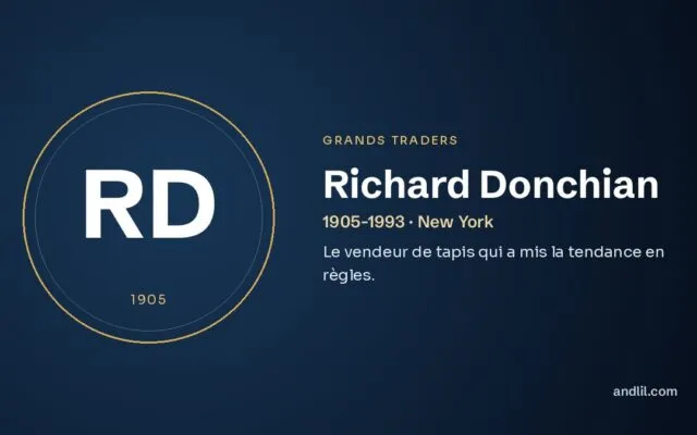 Richard Donchian : Le vendeur de tapis qui a mis la tendance en règles