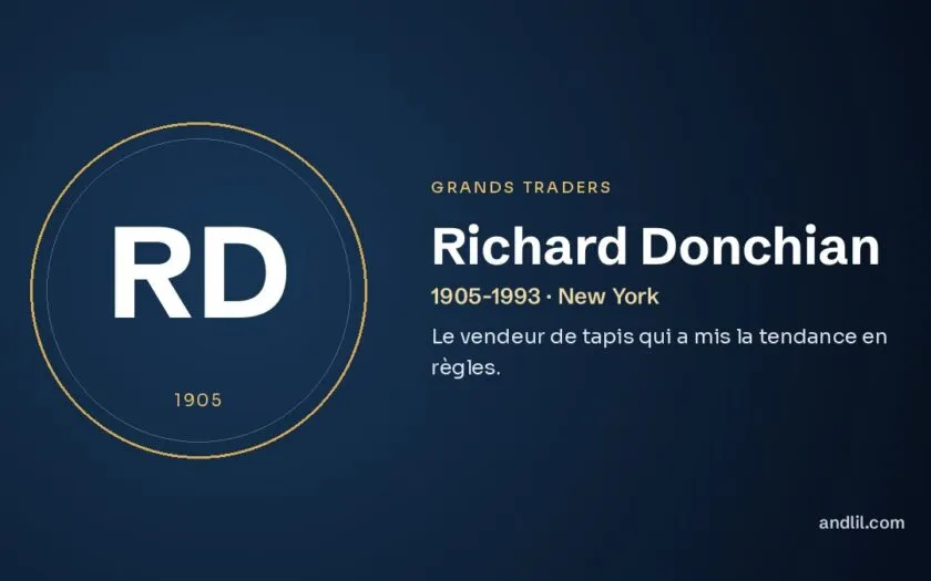 Richard Donchian : Le vendeur de tapis qui a mis la tendance en règles