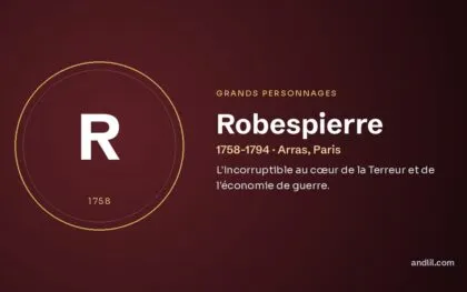 Robespierre (1758-1794 · Arras, Paris), fiche du guide des grands personnages de l’histoire