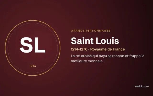 Saint Louis : Le roi croisé qui paya sa rançon et frappa la meilleure monnaie