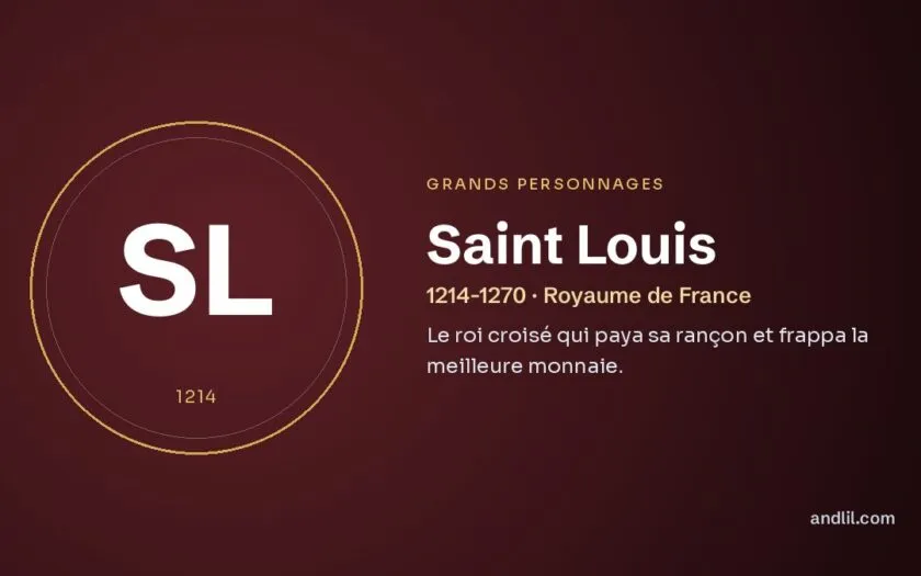 Saint Louis : Le roi croisé qui paya sa rançon et frappa la meilleure monnaie