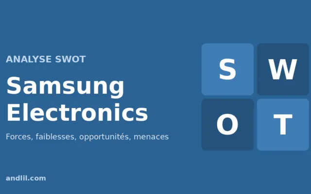 Analyse SWOT de Samsung Electronics : forces, faiblesses, opportunités et menaces