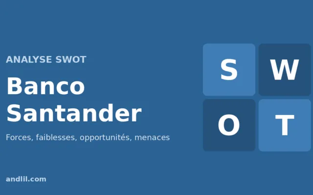 Analyse SWOT de Banco Santander : forces, faiblesses, opportunités et menaces