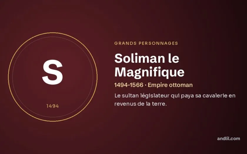 Soliman le Magnifique : Le sultan législateur qui paya sa cavalerie en revenus de la terre