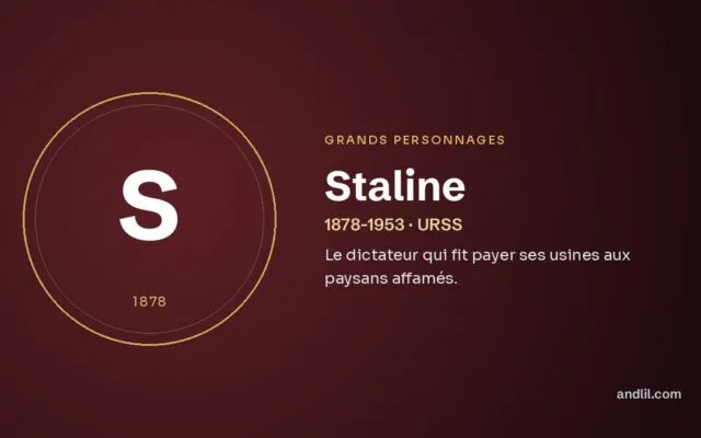 Staline : Le dictateur qui fit payer ses usines aux paysans affamés
