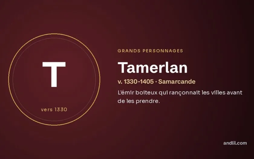 Tamerlan : L’émir boiteux qui rançonnait les villes avant de les prendre