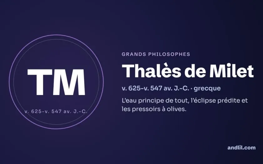 Thalès de Milet : biographie, idées et héritage