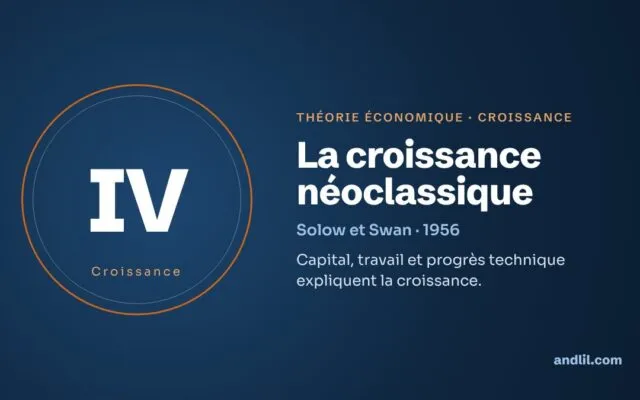 La croissance néoclassique : la théorie économique expliquée